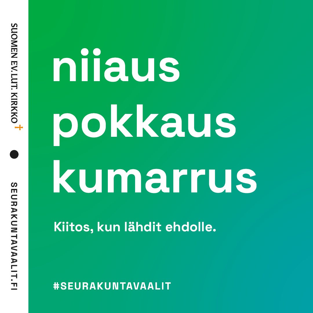 Seurakuntavaalien logo.