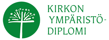 Kirkon ympäristödiplomi logo.