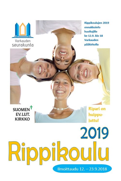 Riparit 2019 ilmoittautuminen ajalla 12.-23.9.2018