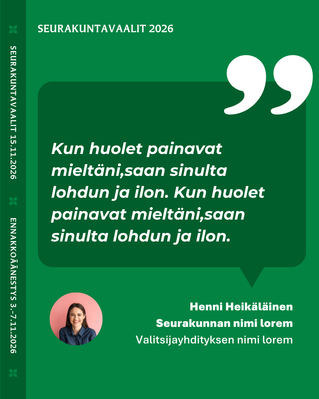 Mallikuva ehdokaskortista.
