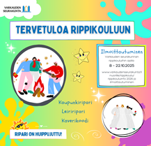 Tervetuloa rippikouluun vuonna 2026.