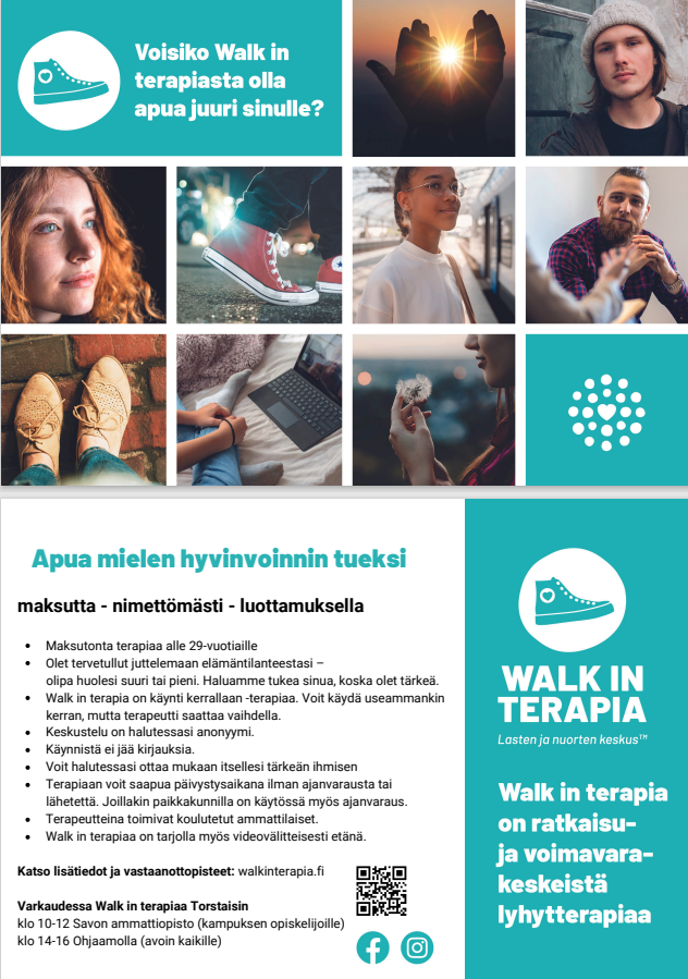 Apua mielen hyvinvoinnin tueksi